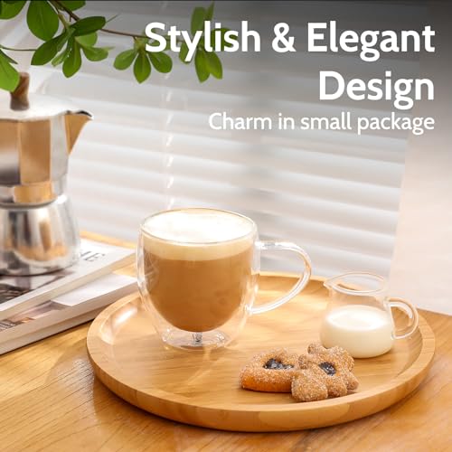 Sweese Double Wall Glass Coffee Mugs Set of 4