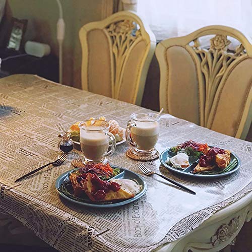 Vivimee Set of 6 Clear Glass Coffee Mugs