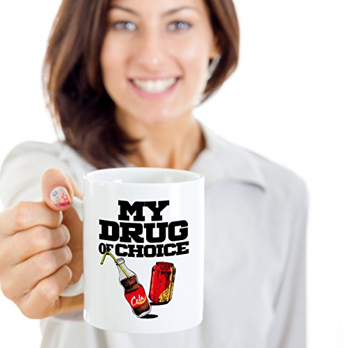 My Drug Of Choice Soda Pop Art Coffee & Tea Mug Cup For Women & Girls (11oz)