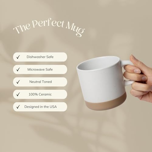 Givenne 12oz Ceramic Mug - Trendy Glossy Design