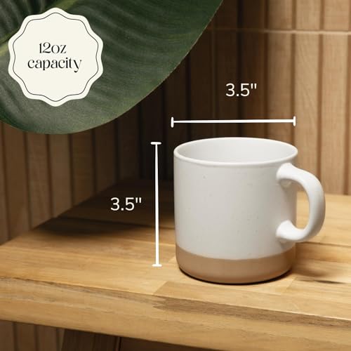 Givenne 12oz Ceramic Mug - Trendy Glossy Design