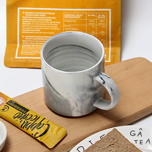 Smilatte Stackable Marble Coffee Mugs - Set of 4