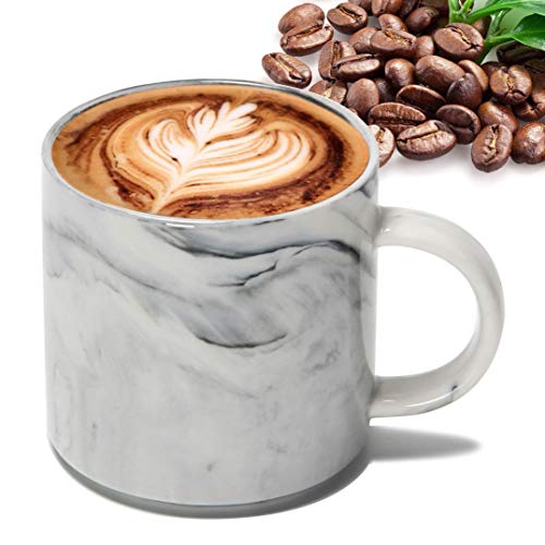 Smilatte Stackable Marble Coffee Mugs - Set of 4