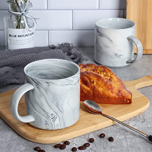 Smilatte Stackable Marble Coffee Mugs - Set of 4