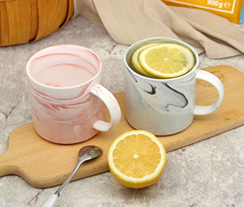 Smilatte Stackable Marble Coffee Mugs - Set of 4