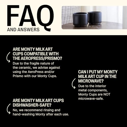 Fellow Monty Double Wall Latte Mug - Matte Black