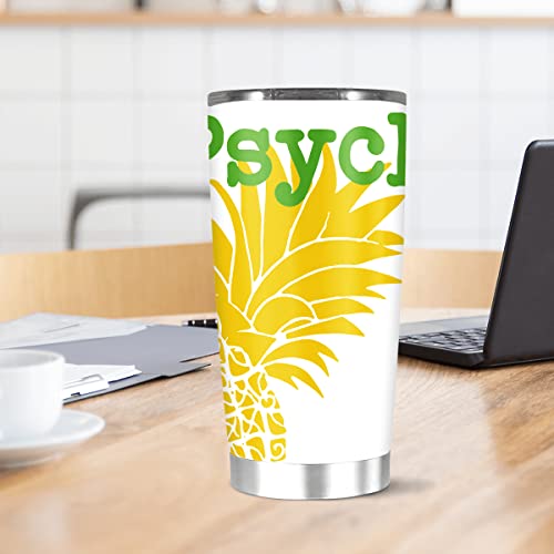 Stainless Steel Insulated Tumbler 20oz Minimalist Tea Psych Cold Tv Iced Show Hot Pop Wine Culture Coffee Lime Yellow Fun Green Pineapple Funny Travel Cups Mugs For Men Women