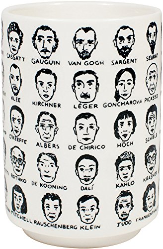 It's Hard to Get a Handle on Modern Art - Porcelain Tea Cup Featuring 65 Artists