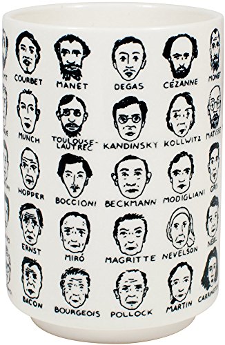 It's Hard to Get a Handle on Modern Art - Porcelain Tea Cup Featuring 65 Artists