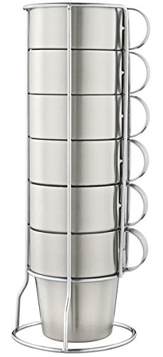 Stackable Insulated Stainless Steel Coffee Tea Mugs