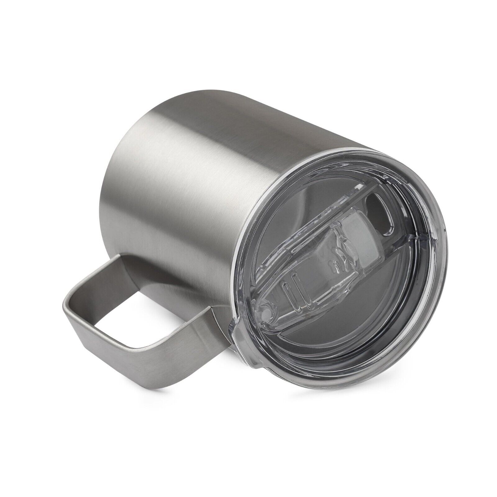 Stainless Steel Insulated Coffee Mug with Lid, 12oz