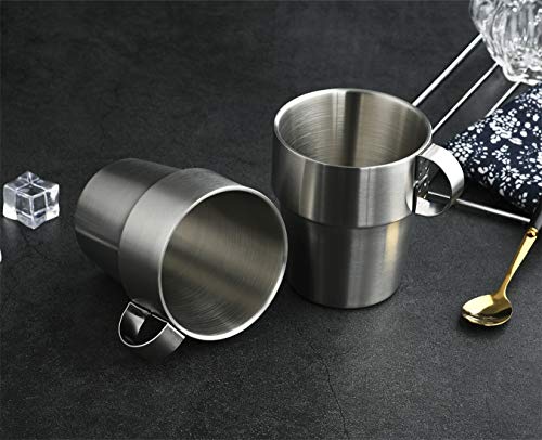 Stackable Insulated Stainless Steel Coffee Tea Mugs