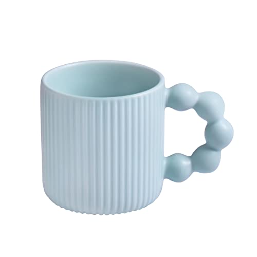 Koythin Light Blue Ceramic Coffee Mug, 12 oz