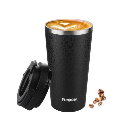 Funkrin Insulated 16oz Coffee Mug with Handle