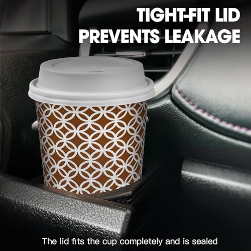 Ginkgo 16 oz Disposable Travel Coffee Cups, 100 Pack