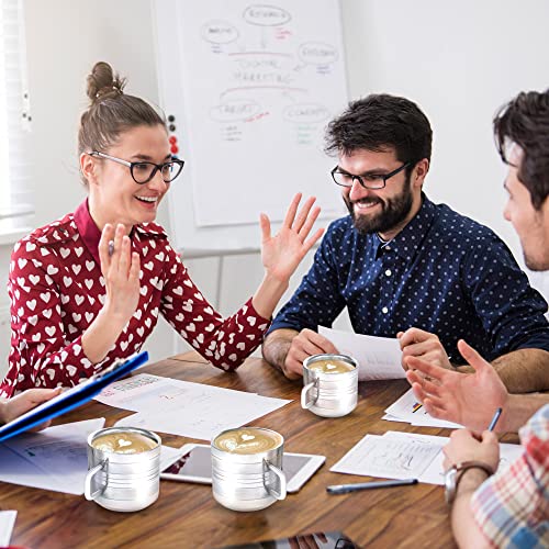 6-Pack Double Wall Stainless Steel Tea Cups