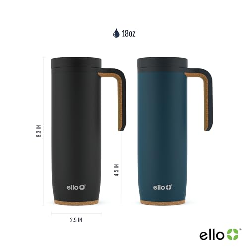 Ello Magnet 18oz Stainless Steel Travel Mug, BPA-Free