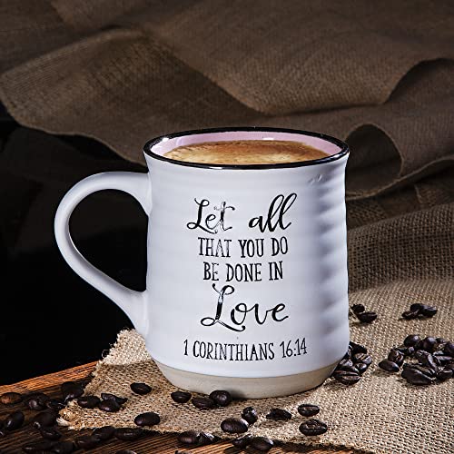 Sheffield Home Religious Coffee Mugs - Stoneware Motivational Bible Coffee Mugs For Women And Men - Inspirational Mugs And Cups, Mugs For Tea, Latte, And Hot Chocolate - 18oz
