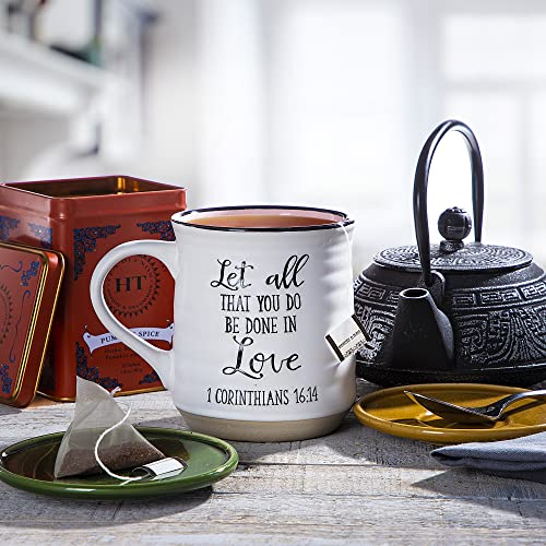 Sheffield Home Religious Coffee Mugs - Stoneware Motivational Bible Coffee Mugs For Women And Men - Inspirational Mugs And Cups, Mugs For Tea, Latte, And Hot Chocolate - 18oz