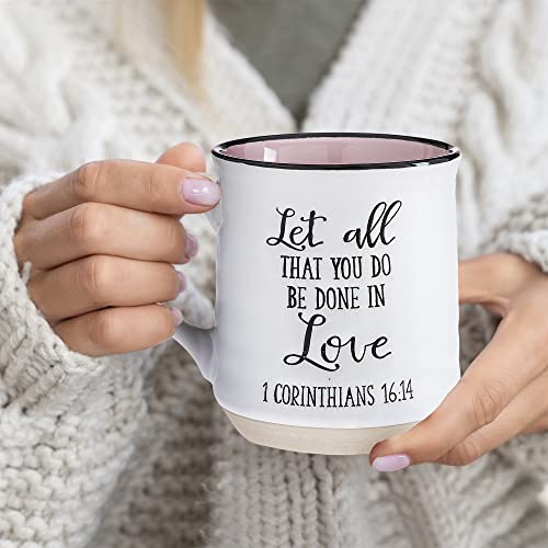 Sheffield Home Religious Coffee Mugs - Stoneware Motivational Bible Coffee Mugs For Women And Men - Inspirational Mugs And Cups, Mugs For Tea, Latte, And Hot Chocolate - 18oz