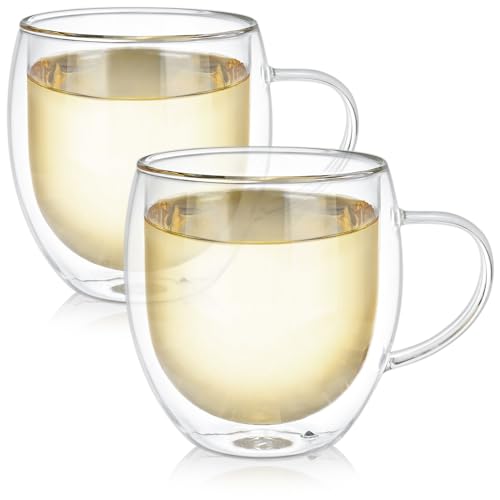 Oversized Insulated Borosilicate Glass Mug Set
