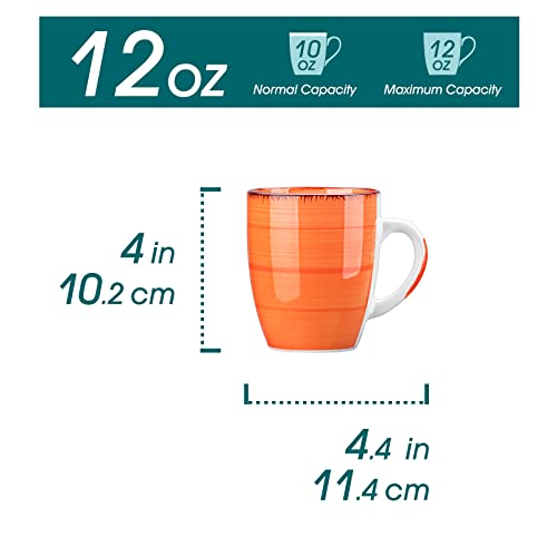 Vancasso Bonita 12 Oz Ceramic Coffee Mug Set