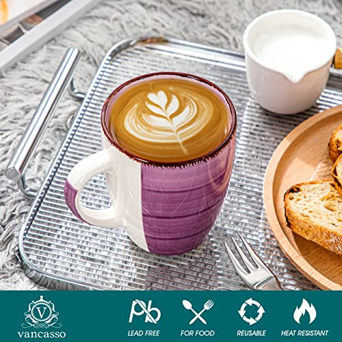 Vancasso Bonita 12 Oz Ceramic Coffee Mug Set