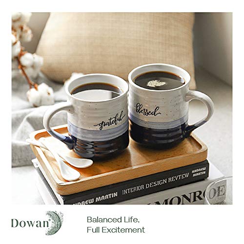 Blessed & Grateful Ceramic Coffee Mug Set