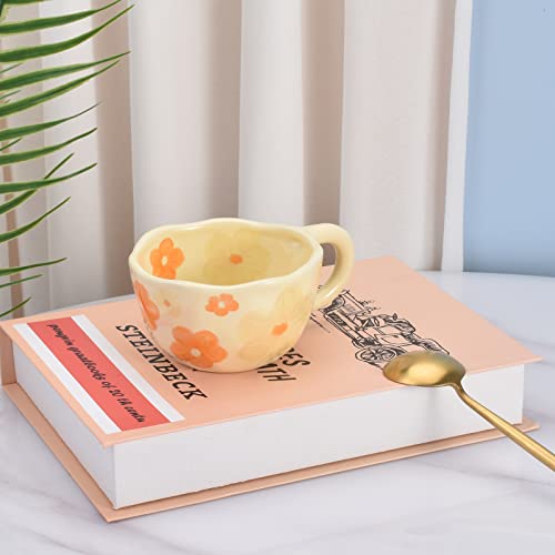 Koythin Creative Flower Ceramic Coffee Mug 250ml
