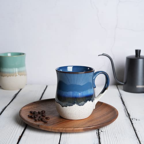 Bosmarlin 20 Oz Deep Blue Ceramic Mug