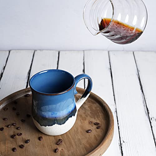Bosmarlin 20 Oz Deep Blue Ceramic Mug