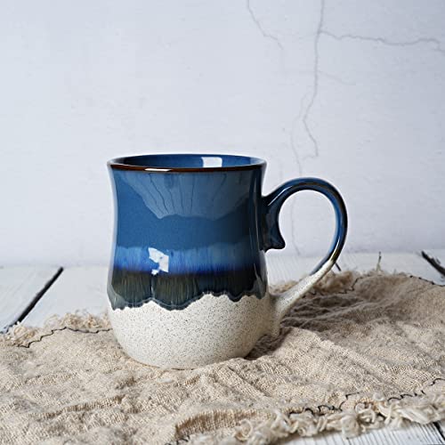 Bosmarlin 20 Oz Deep Blue Ceramic Mug