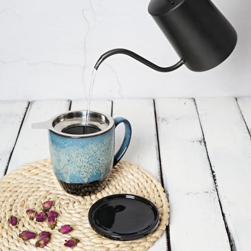 Bosmarlin 16 Oz Ceramic Tea Cup with Infuser