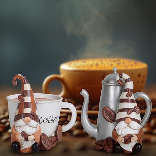 Gnome Coffee Bar Decor - 2PC Set