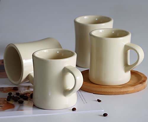 Set of 4 Ceramic Coffee and Tea Mugs