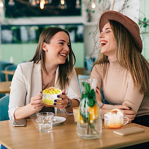 Vintage Glass Tea and Coffee Cups Set