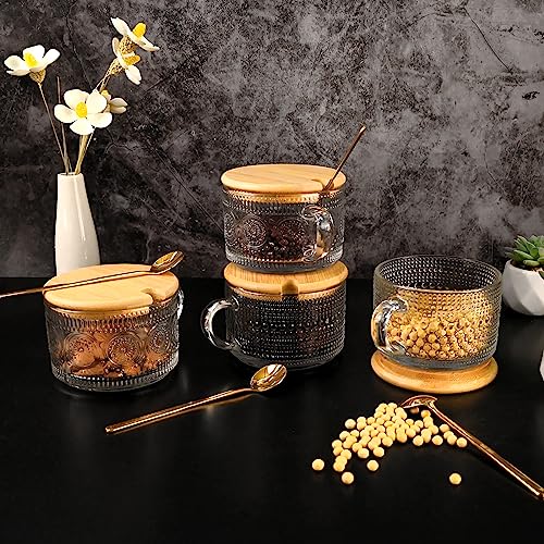 Vintage Glass Tea and Coffee Cups Set