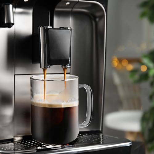 DRASTAR 20 oz Glass Coffee Mug Set of 2