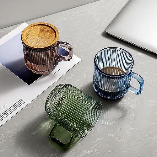 Lysenn Glass Mug with Bamboo Lid - Lime Green