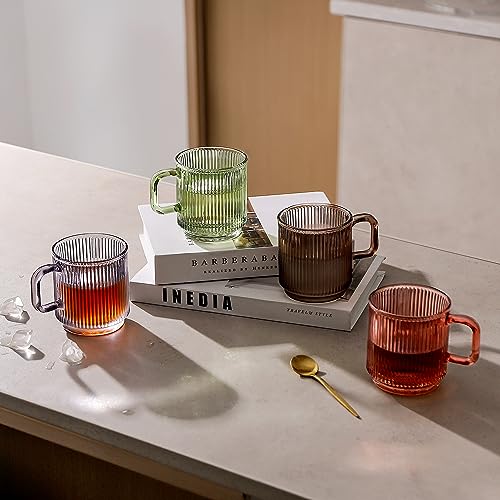 Lysenn Glass Mug with Bamboo Lid - Lime Green