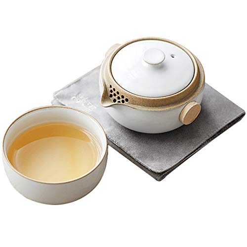 Minimalist Moon White Glaze Kungfu Tea Set