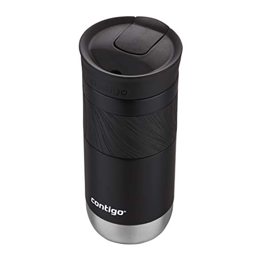 Contigo Byron 2.0 Stainless Steel Travel Mug with SNAPSEAL Lid and Grip, 16oz., Licorice