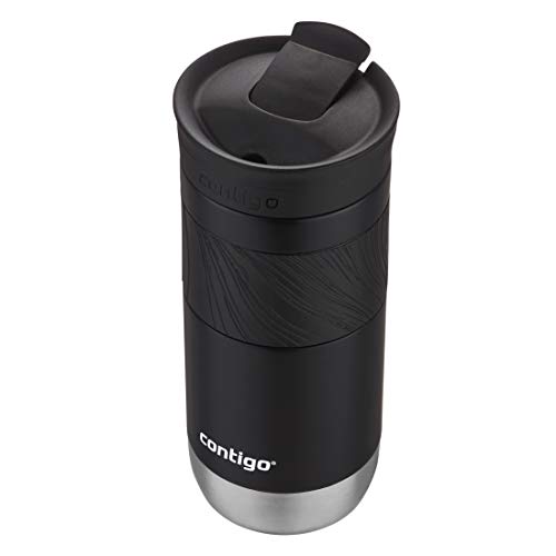 Contigo Byron 2.0 Stainless Steel Travel Mug with SNAPSEAL Lid and Grip, 16oz., Licorice
