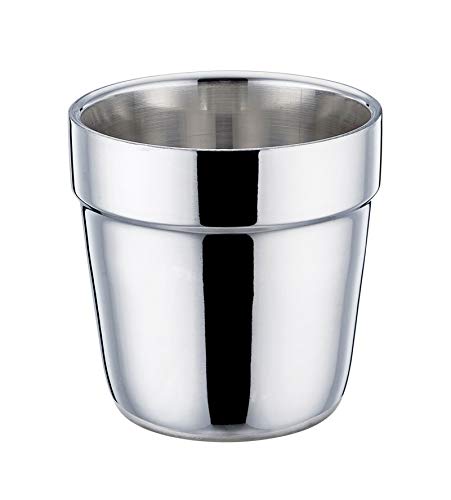 Double Wall Stainless Steel Espresso Mug Set of 4