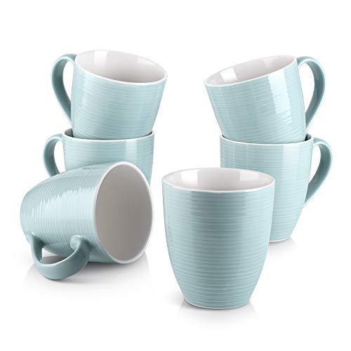 DOWAN 17 Oz Turquoise Coffee Mug Set