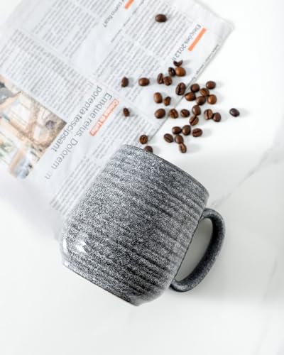 Large Porcelain Coffee Mug with Easy-Grip Handle