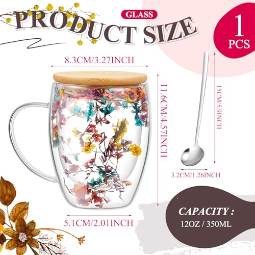 Stylish Double Wall Glass Coffee Mug Set