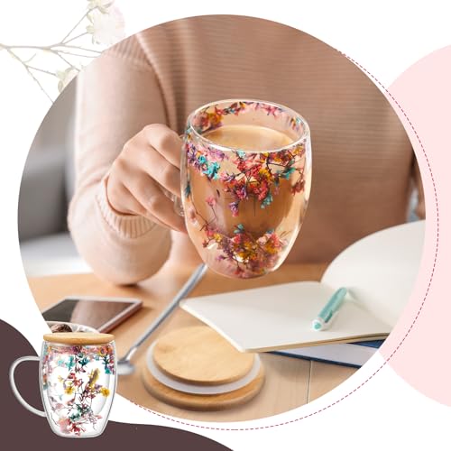 Stylish Double Wall Glass Coffee Mug Set