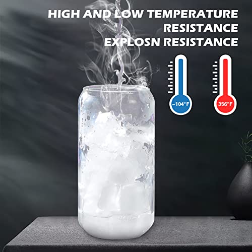 Bamboo Lid Glass Cup Set with Straws