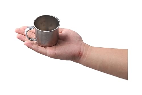 6-Pack Stainless Steel Espresso Cups for Camping
